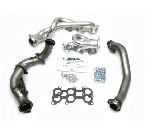 JBA 95-00 Toyota 3.4L V6 w/o EGR 1-1/2in Primary Silver Ctd Cat4Ward Header