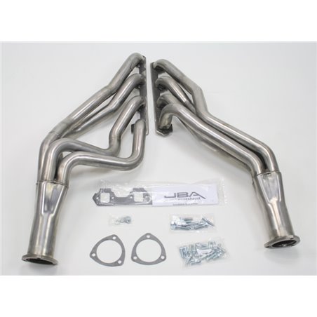 JBA 65-73 Ford Mustang 260-302 SBF 4 Speed C4/C6/AOD 1-3/4in Primary Raw 409SS Long Tube Header