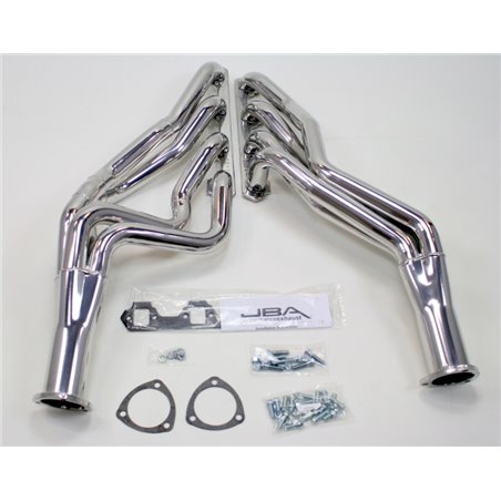 JBA 65-73 Ford Mustang 260-302 SBF 4 Speed C4/C6/AOD 1-3/4in Primary Silver Long Tube Header