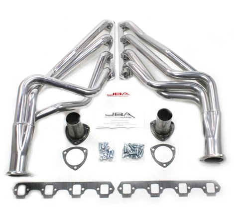 JBA 65-73 Ford Mustang 260-302/71-73 Ford 260-351W SBF 1-5/8in Primary Silver Ctd Long Tube Header