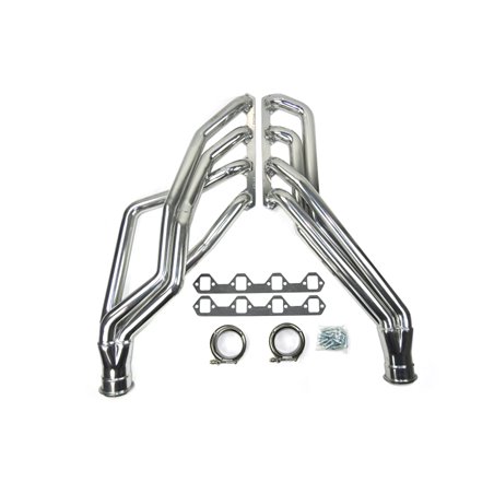 JBA 65-73 Ford Mustang 351W SBF 1-3/4in Primary Silver Ctd Long Tube Header