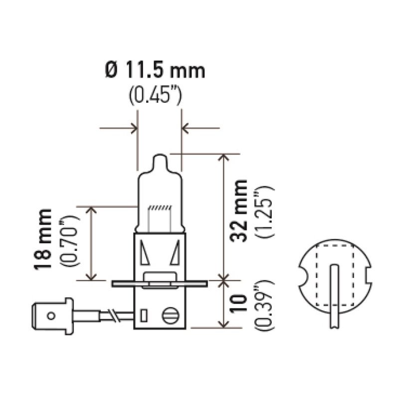 Hella H3 Halogen Bulb *Must Order Qty 10*