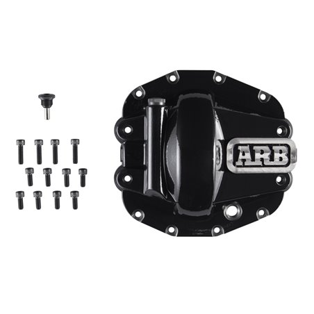 ARB Diff Cover Blk Jeep JL Rubicon Front