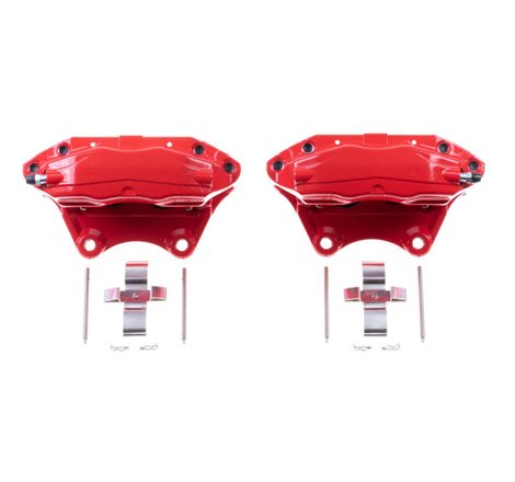 Power Stop 03-04 Infiniti G35 Rear Red Calipers - Pair