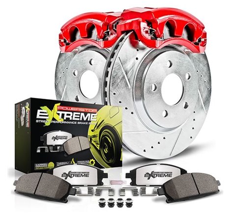 Power Stop 03-04 Infiniti G35 Rear Z26 Street Warrior Brake Kit w/Calipers