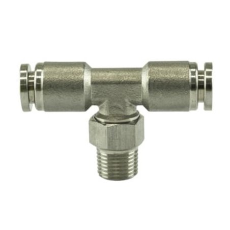 Turbosmart 1/8 NPT to TEE 1/4 Pushloc Stainless Steel