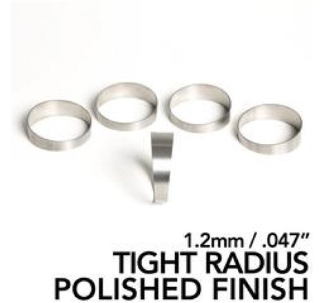 Ticon Industries 3.0in 1.14D Tight Radius 1.2mm/.047in Wall Polished Titanium Pie Cuts - 5pk