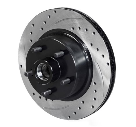 Wilwood Rotor Front SRP Drilled & Slotted Black - 65-69 Ford Mustang 5x4.5BC