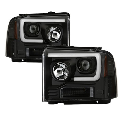 Spyder 05-07 Ford F250/350/450 Super Duty Projector LED Black PRO-YD-FS05V2PL-BK