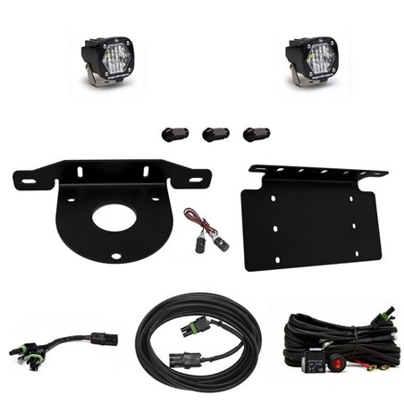 Baja Designs 2021+ Ford Bronco Dual S1 Sport W/C Reverse Kit w/Lic Plate