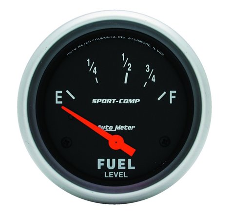 Autometer Sport-Comp 2 5/8in 24ohm-33ohm Fuel Level Gauge