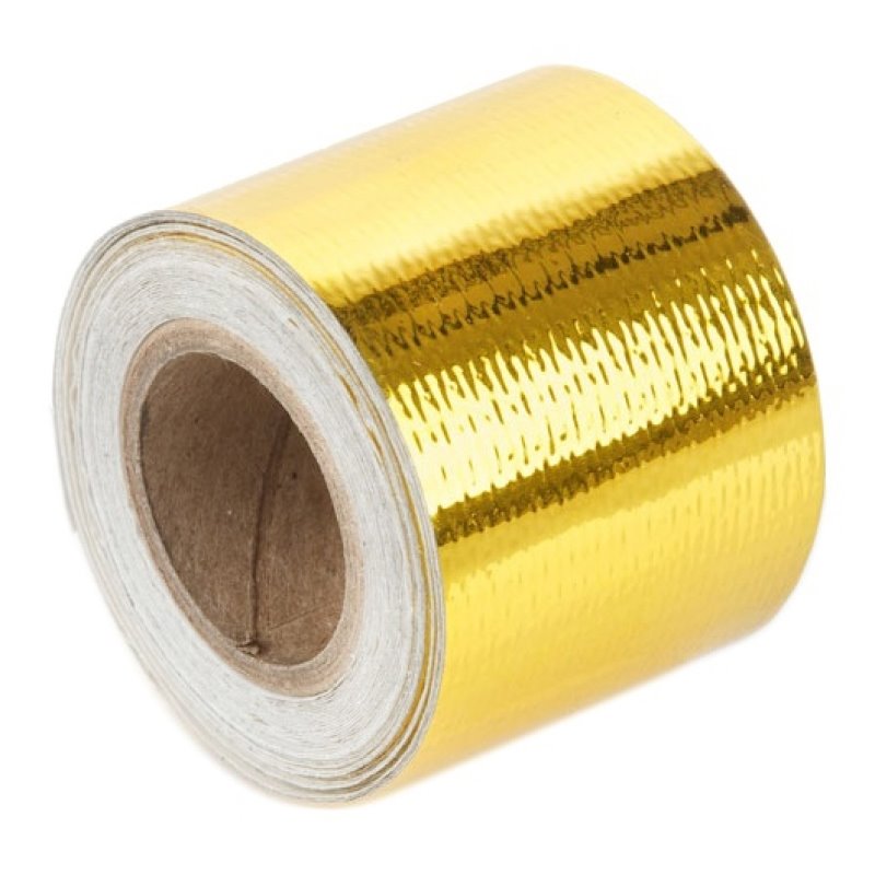 Torque Solution Gold Reflective Heat Tape 2in x 15ft