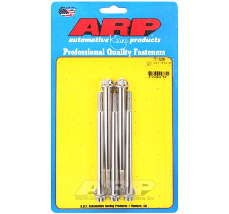 ARP M8 x 1.25 x 115 12pt Stainless Steel Bolts (5/pkg)