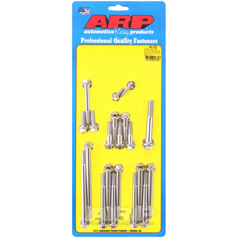 ARP Chrysler Hemi 5.7/6.1L Stainless Steel Hex Water Pump/Timing Cover Bolt Kit