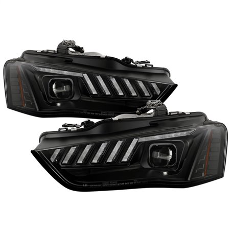 Spyder 13-16 Audi A4/S4 HID Model Only High-Power LED Headlights - Black PRO-YD-AA413HIDAP-BK