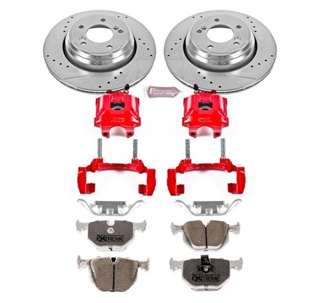 Power Stop 01-06 BMW M3 Rear Z26 Street Warrior Brake Kit w/Calipers