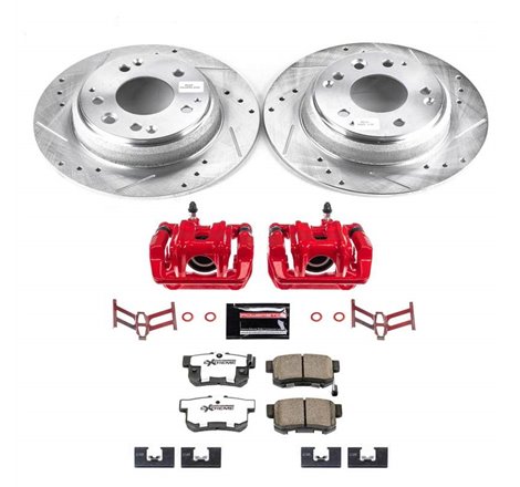 Power Stop 96-98 Acura RL Rear Z26 Street Warrior Brake Kit w/Calipers