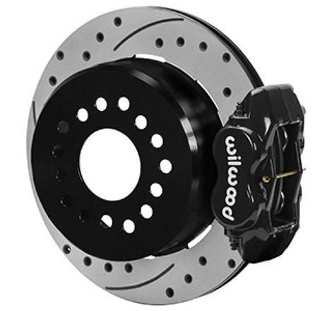 Wilwood Chevrolet 7-5/8in Rear Axle Dynalite Disc Brake Kit 12.19in Drill/Slot Rotor Blk Caliper