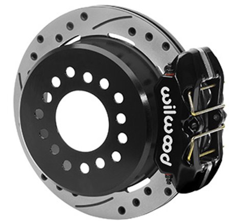 Wilwood Ford Explorer 8.8in Rear Axle Dynapro Disc Brake Kit 11in Drilled/Slotted Rotor -Blk Caliper