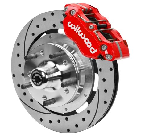 Wilwood 70-81 FBody/75-79 A&XBody Dynapro Frt Brk Kit 11.75in D/S Rtr Red Caliper Use w/ PD Spindle