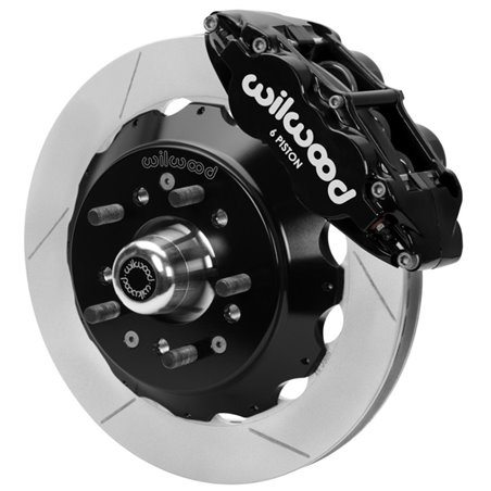 Wilwood 70-81 FBody/75-79 A&XBody FNSL6R Frt Brk Kit 12.88in Rtr Blk Caliper Use w/ Pro Drop Spindle