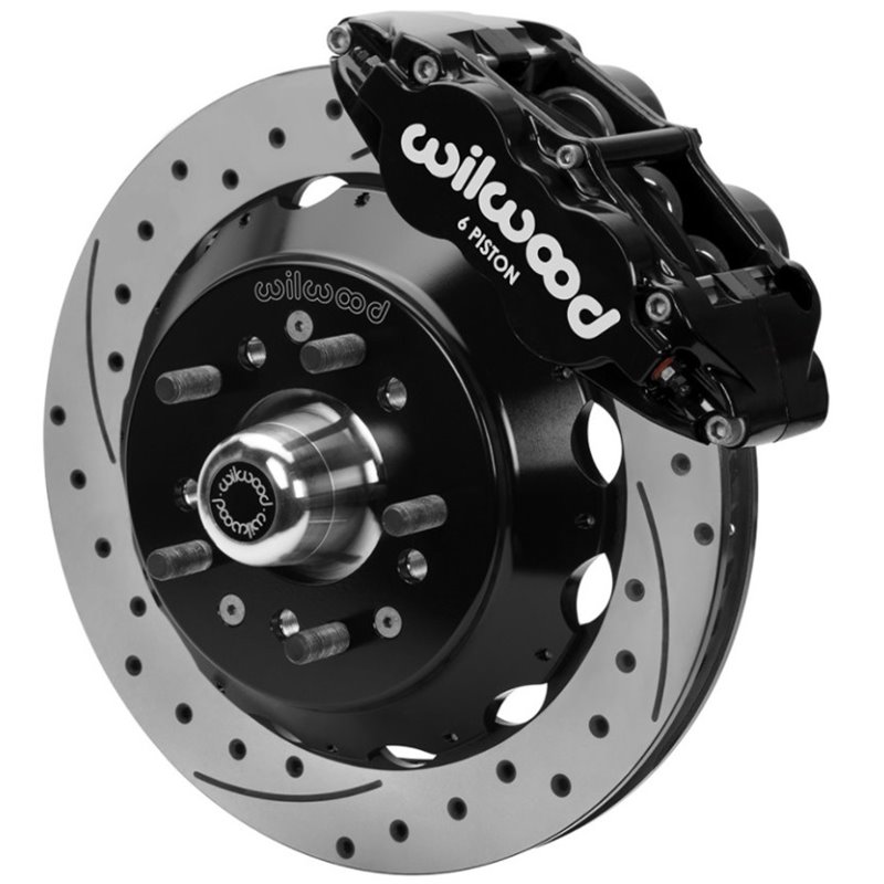 Wilwood 70-81 FBody/75-79 A&XBody FNSL6R Frt Brk Kit 12.88in D/S Rtr Blk Caliper Use w/ PD Spindle