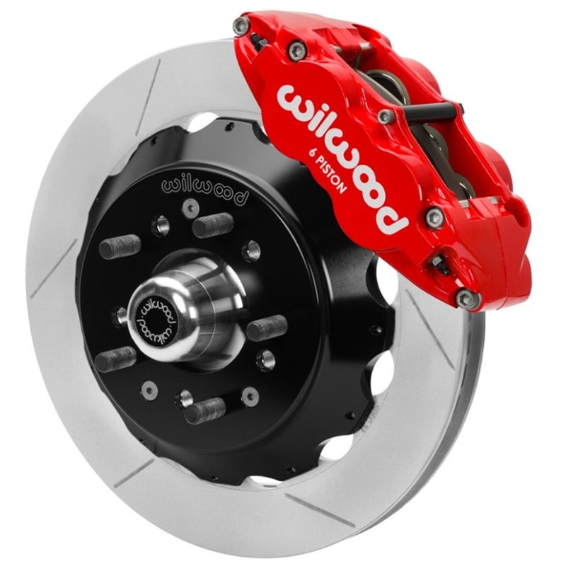 Wilwood 70-81 FBody/75-79 A&XBody FNSL6R Frt Brk Kit 12.88in Rtr Red Caliper Use w/ Pro Drop Spindle