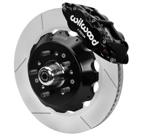 Wilwood 70-81 FBody/75-79 A&XBody FNSL6R Frt BBK 14in Rtr Blk Calipers Use w/ Pro Drop Spindle