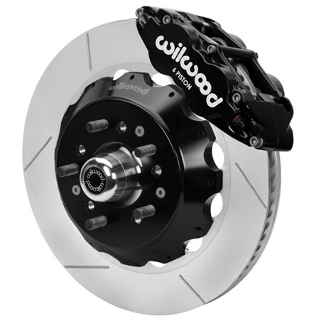 Wilwood 70-81 FBody/75-79 A&XBody FNSL6R Frt BBK 14in Rtr Blk Calipers Use w/ Pro Drop Spindle