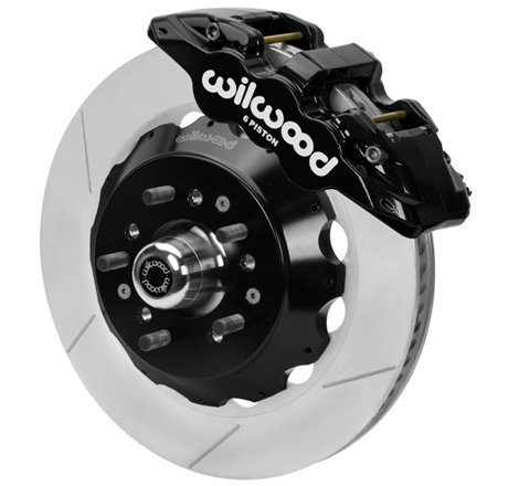 Wilwood 70-81 FBody/75-79 A&XBody AERO6 Frt BBK 14in Rtr Blk Calipers Use w/ Pro Drop Spindle