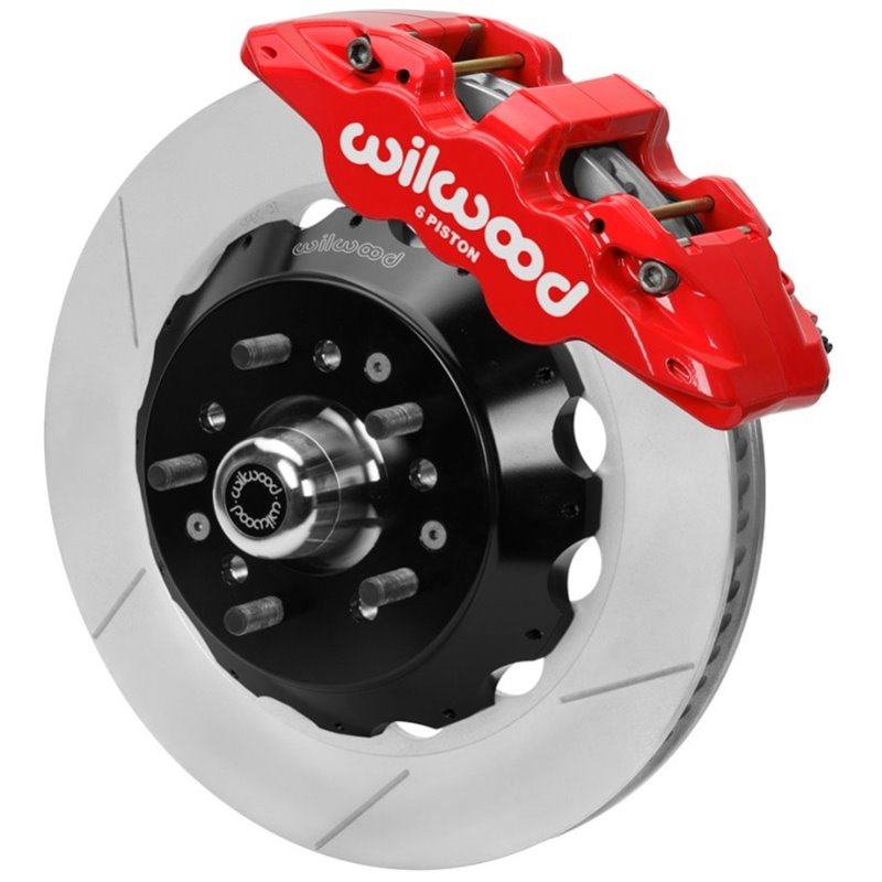 Wilwood 70-81 FBody/75-79 A&XBody AERO6 Frt BBK 14in Rtr Red Calipers Use w/ Pro Drop Spindle