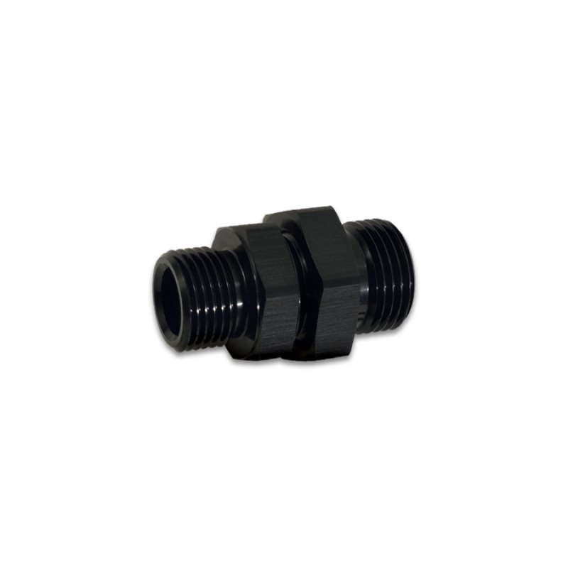 Vibrant -8AN to -6AN ORB Male to Male Union Adapter - Anodized Black