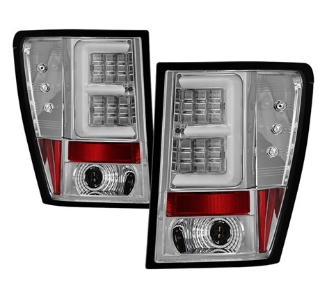 Spyder Jeep Grand Cherokee 05-06 Version 2 Light Bar LED Tail Lights - Chrome