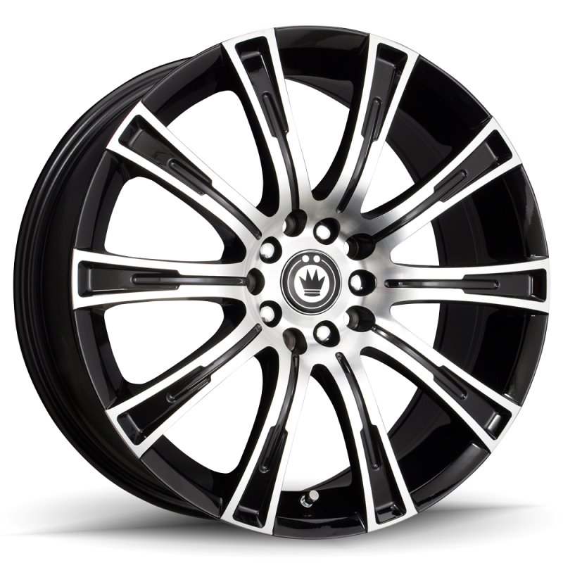 Konig Crown 18x8 5x114.3 ET40 Black Machine Face