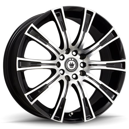 Konig Crown 18x8 5x114.3 ET40 Black Machine Face