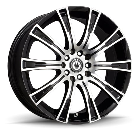 Konig Crown 16x7.5 5x110/115 ET40 Black Machine Face