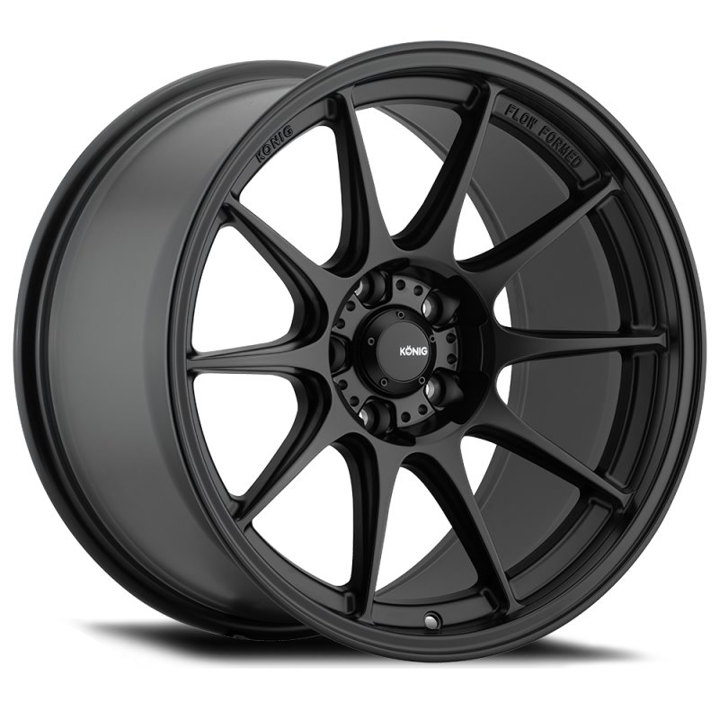 Konig Dekagram 19x10.5B 5x114.3 ET23 Semi-Matte Black