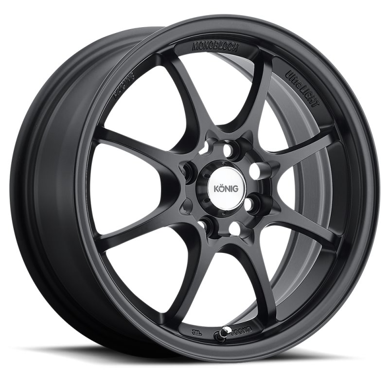 Konig Helium 15x6.5 4x100 ET40 Flat Black