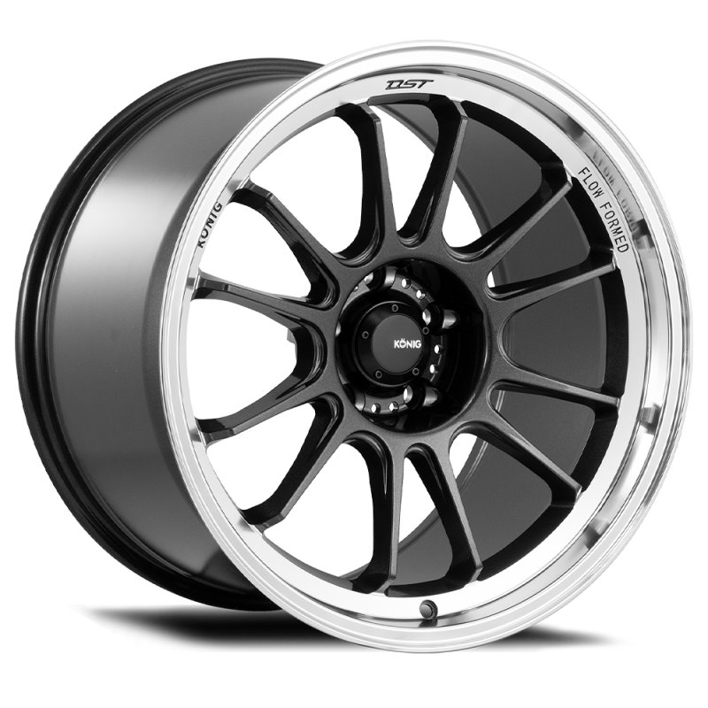 Konig Hypergram 18x11 5x112 ET40 Metallic Carbon w/ Machined Lip