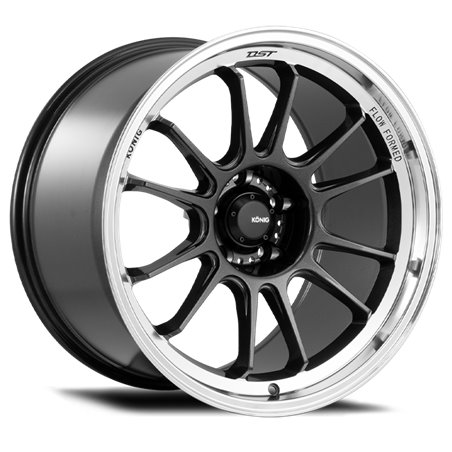 Konig Hypergram 18x11 5x112 ET40 Metallic Carbon w/ Machined Lip