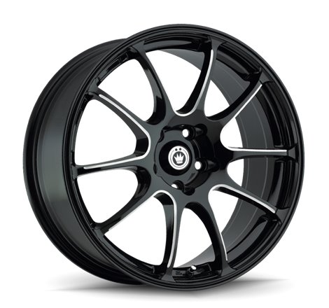 Konig Illusion 18x8 5x114.3 ET35 Black/Ball Cut Machine