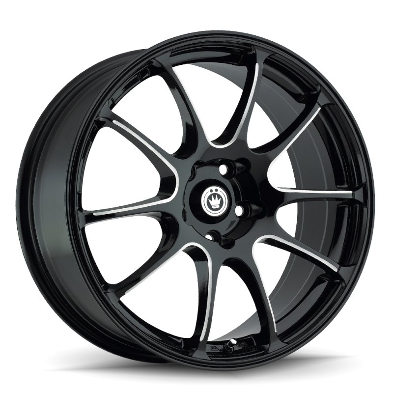 Konig Illusion 18x8 5x114.3 ET35 Black/Ball Cut Machine