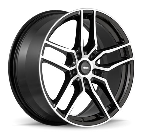 Konig Intention 20x8.5 5x114.3 ET40 Gloss Black / Machine Face