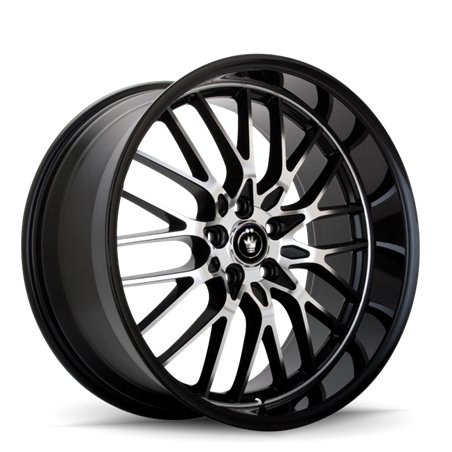 Konig Lace 18x8 5x112 ET45 Black/Machine Spoke