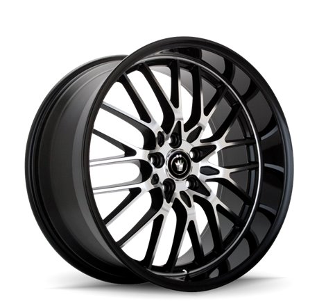 Konig Lace 17x7 10x100/114.3 ET40 Black/Machine Spoke