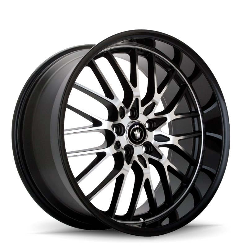 Konig Lace 17x7 10x100/114.3 ET40 Black/Machine Spoke