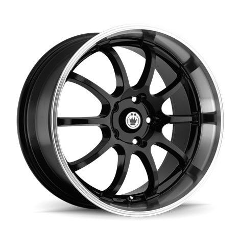 Konig Lightning 17x7 10x100/114.3 ET40 Black/Machine Lip