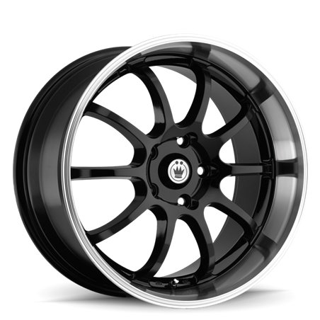 Konig Lightning 17x7 10x100/114.3 ET40 Black/Machine Lip