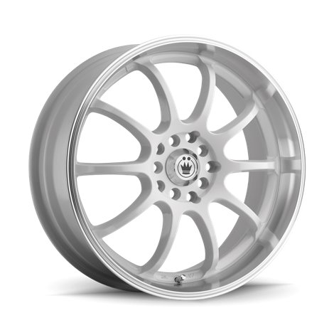 Konig Lightning 17x7 10x100/114.3 ET40 White/Machine Lip