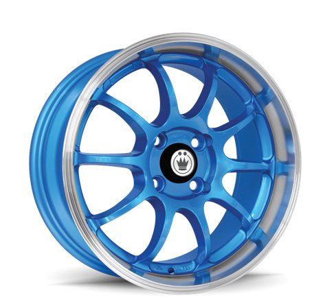 Konig Lightning 15x7 4x100 ET38 Blue/Machine Lip